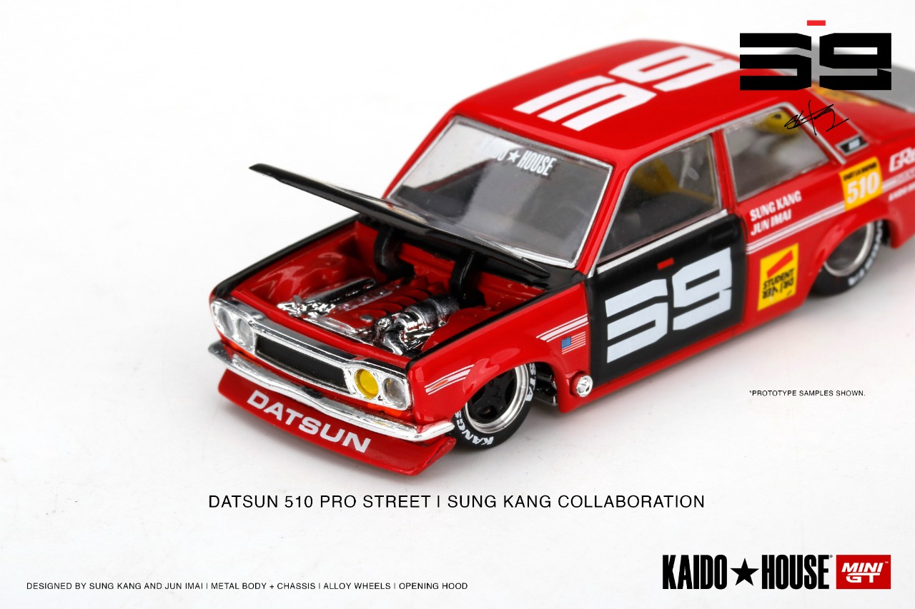 MINIGT - KHMG003 - Datsun Pro Street SK510 Red